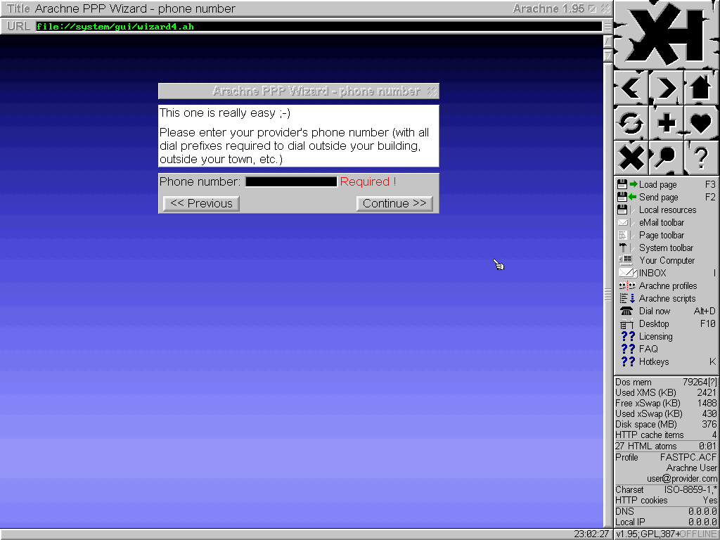 Arachne installation - Screenshot 15
