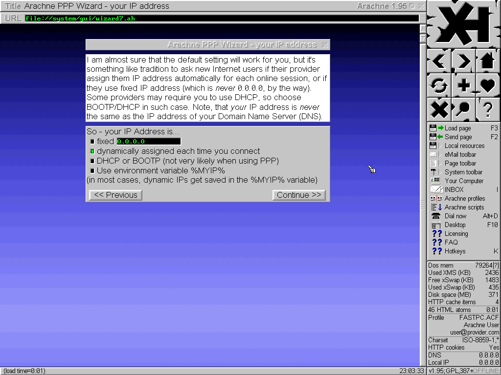 Arachne installation - Screenshot 18